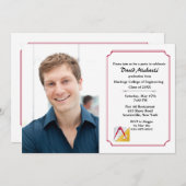 Architecte et ingénieur Invitations de diplômes de (Devant / Derrière)