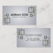 Architecte intérieur - cartes de visite (Devant / Derrière)