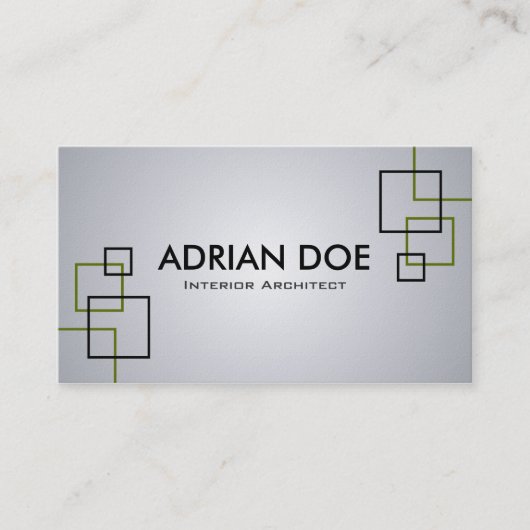 Architecte intérieur - cartes de visite (Devant)