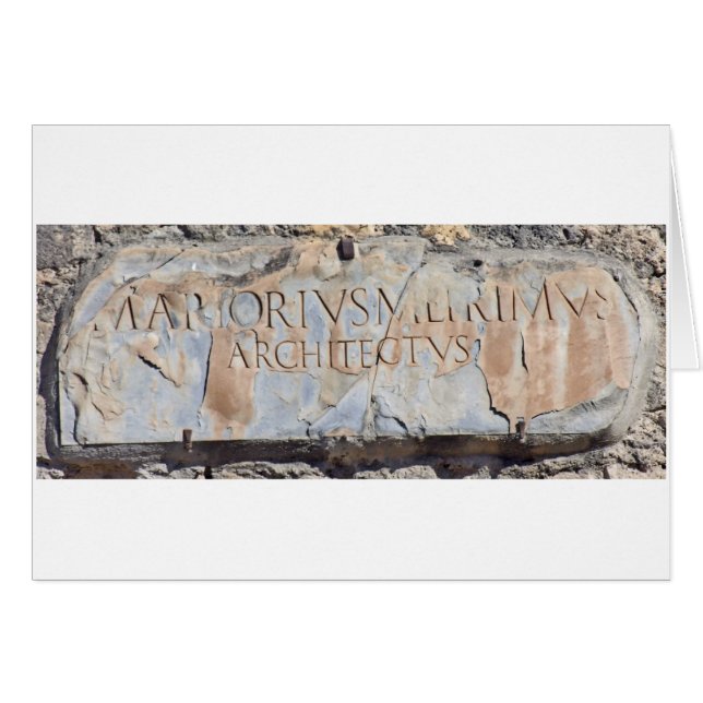 Architecte latin (Devant horizontal)