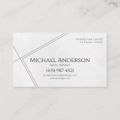 Architecte Moderne Design Carte de visite (Dos)