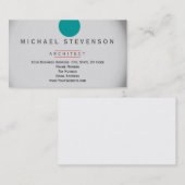 Architecte Moderne Simple Carte de visite minimal (Devant / Derrière)