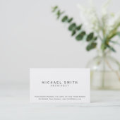 Architecte Moderne Simple Carte de visite minimal (Debout devant)