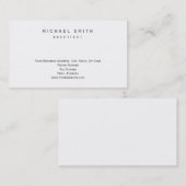 Architecte Moderne Simple Carte de visite minimal (Devant / Derrière)