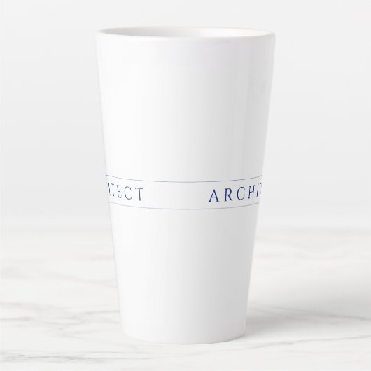 ARCHITECTE Tall Latte Mug / Navy (Devant)