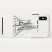 Architecten Case-Mate iPhone Case (Achterkant (horizontaal))