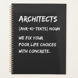 Architecten Humor – We Corrigeren Uw Levenskeuzes Planner