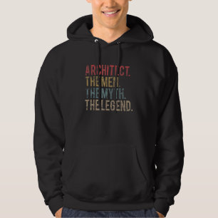 Architecten Mannen Migne Legend Distress Retro Vin Hoodie