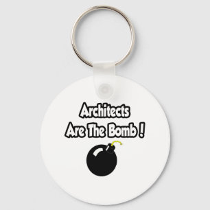 Architecten zijn de bommen! sleutelhanger