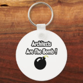 Architecten zijn de bommen! sleutelhanger (Voorkant)