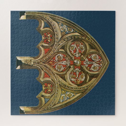 architectonisch element, decoratieve cirkels legpuzzel (Horizontaal)