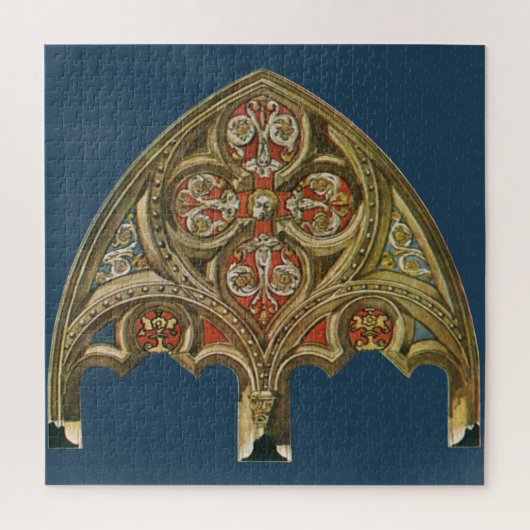 architectonisch element, decoratieve cirkels legpuzzel (Verticaal)