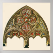  architectonisch element, decoratieve cirkels poster (Voorkant)