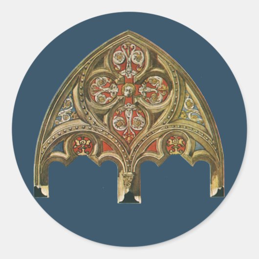  architectonisch element, decoratieve cirkels ronde sticker (Voorkant)