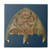 architectonisch element, decoratieve cirkels tegeltje (Voorkant)