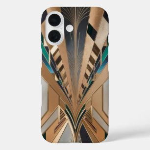 Architectonische geometrische vormen kunstwerk iPhone 16 hoesje
