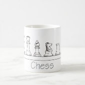 Architectonische schaakstukken koffiemok (Center)