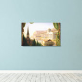 Architect's Dream (door Thomas Cole) Canvas Afdruk (Insitu (Houten vloer))