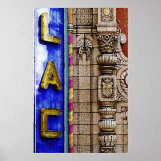 Architecturaal detail: Palace Theater Marquee Poster