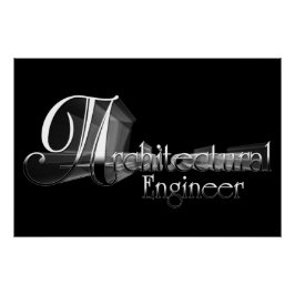 Architecturaal Engineer Typografie Artwork Perfect Poster