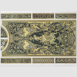 Architecturaal goud- en zwart ontkoppelpapier tissuepapier