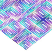 Architecturaal labyrint met Aqua Green en Paars Tafelkleed (Gekanteld)