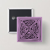 Architecturaal Motif Vierkante Button 5,1 Cm (Voorkant /achterkant)