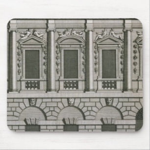 Architecturaal ontwerp waaruit de Palladian-propo  Muismat