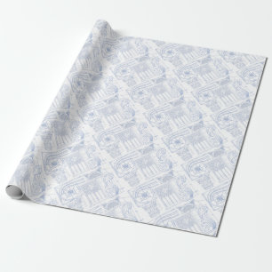Architecturaal overzicht cadeaupapier