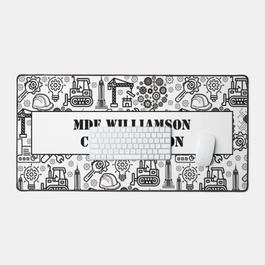 Architectural Blueprint Engineer noir et blanc (Clavier et souris)