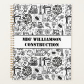 Architectural Blueprint Engineer noir et blanc (Devant)