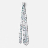 Architectural Blueprint Pattern Men's Neck Tie Stropdas (Achterkant)