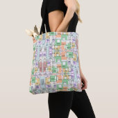 Architectural Blueprint Pattern Tote Bag (De près)