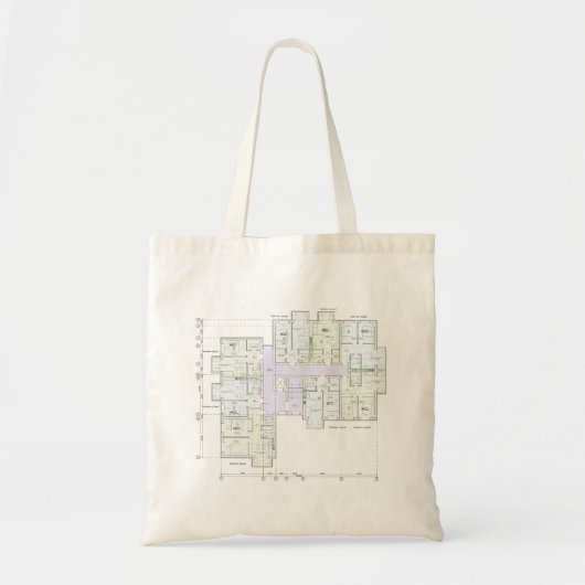 Architectural Blueprint Tote Bag  (Devant)