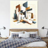 Architectural Form Study Canvas Afdruk (Insitu (Slaapkamer))