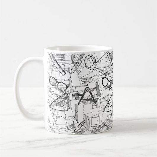 architectural mug koffiemok (Links)