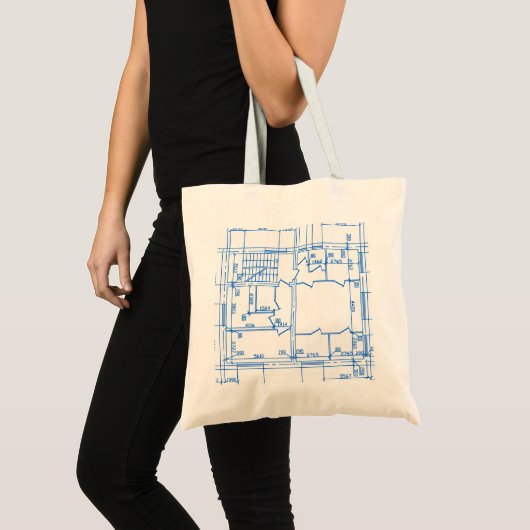 Architecturale achtergrond tote bag (Voorkant (product))