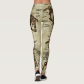 Architecturale illustratie w achtergrond leggings (Achterkant)