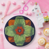 Architecturale rozet nr. 4 papieren bordje (Feest)