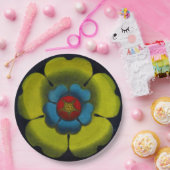 Architecturale rozet nr. 6 papieren bordje (Feest)