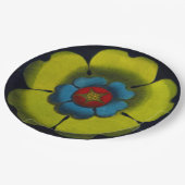 Architecturale rozet nr. 6 papieren bordje (Gekanteld)