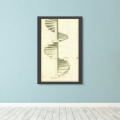 architecturale trappen, werveltrap canvas afdruk (Insitu (Houten vloer))