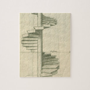  architecturale trappen, werveltrap legpuzzel