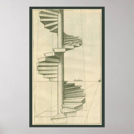  architecturale trappen, werveltrap poster (Voorkant)