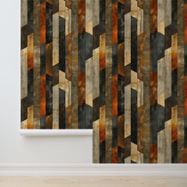 Architecturale verticale strenge vorm  stijl behang