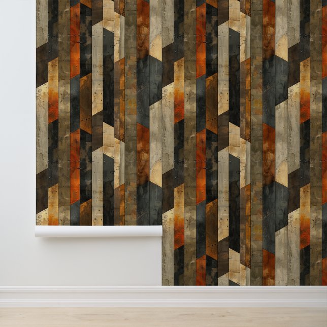 Architecturale verticale strenge vorm  stijl behang (Applicatie)