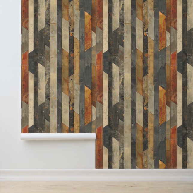 Architecturale verticale strenge vorm  stijl behang (Applicatie)