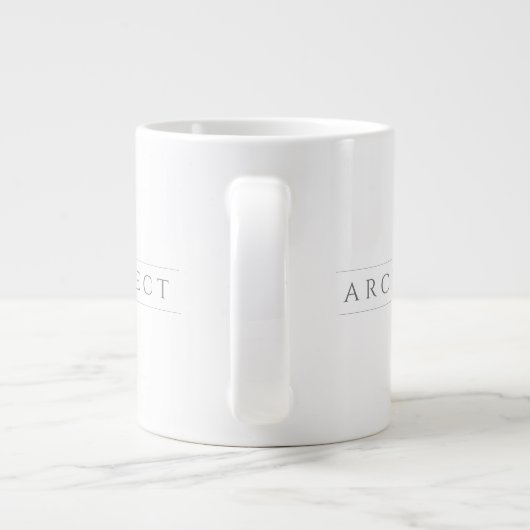 ARCHITECTURE Big White Mug / Grey (Dos)