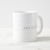 ARCHITECTURE Big White Mug / Grey (Devant droit)