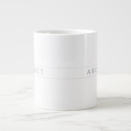 ARCHITECTURE Big White Mug / Grey (Devant)